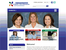 Tablet Screenshot of classicdrycleaner.com